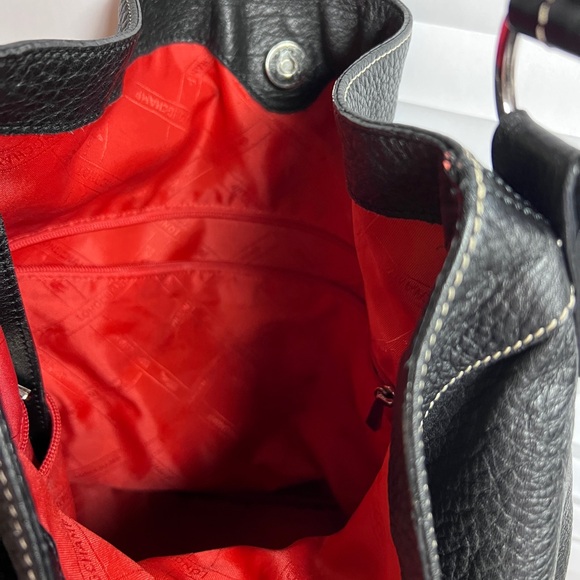 Longchamp 🇫🇷Black Textured durable Soft Leather Hobo Bag, only 23oz very light - Picture 4 of 8